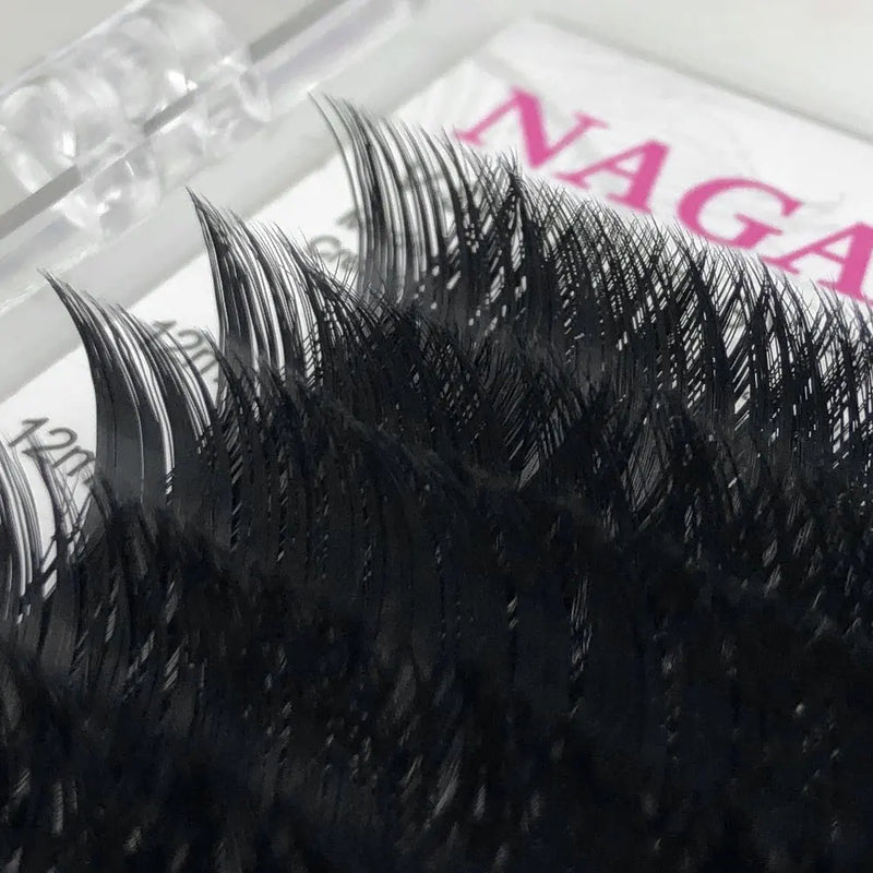 NAGARAKU Makeup V Shape Auto-Fans Eyelash Extension Volume Lashes  mega volume Cílios 0.05mm Easy-Fans Premium Natural Eyelashes